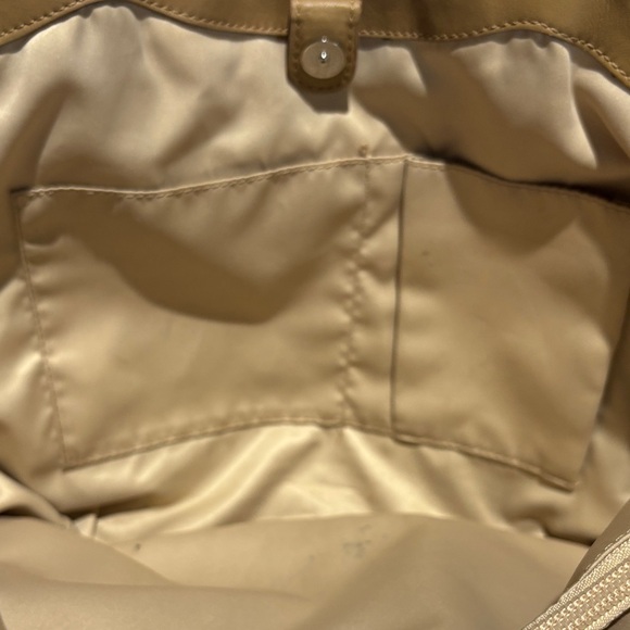 Coach Cream and Tan Signature Tote - Picture 5 of 6